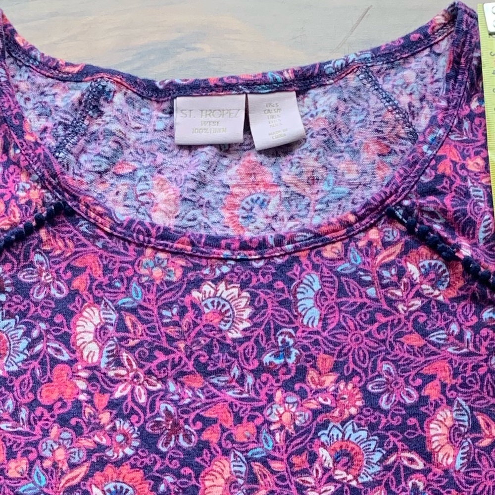 St Tropez west sleeveless linen shirt - Picture 5 of 5